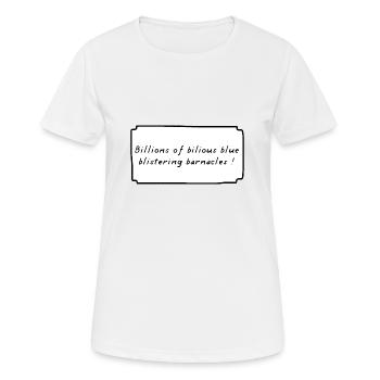 Mille Milliards de Mille Sabords ! BD - T-shirt respirant Femme - blanc - Devant - AI Model Female 172 dark (172cm)
