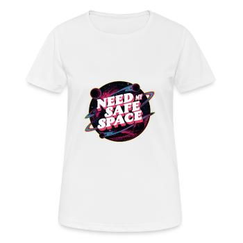 J’ai besoin de mon espace sûr, d’un espace libre - T-shirt respirant Femme - blanc - Devant - AI Model Female 172 dark (172cm)