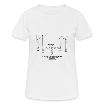 NE - 2004 - 0 out Slot - 66 Double Seam Snow - Frauen T-Shirt atmungsaktiv - Weiß - Vorne - AI Model Female 172 dark (172cm)