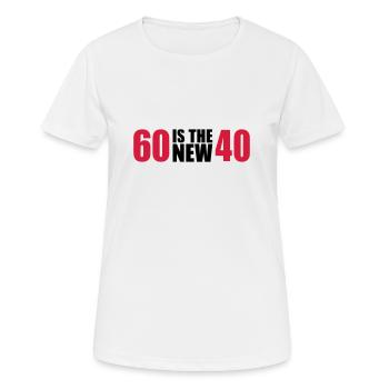 60th birthday - Women's Breathable T-Shirt - white - Front - AI Model Female 172 dark (172cm)
