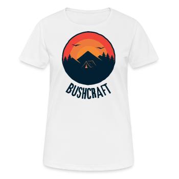 Survie en bushcraft - T-shirt respirant Femme - blanc - Devant - AI Model Female 172 dark (172cm)