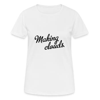 Créer des nuages - T-shirt respirant Femme - blanc - Devant - AI Model Female 172 dark (172cm)