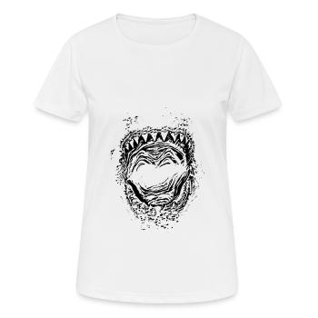 Hai - Frauen T-Shirt atmungsaktiv - Weiß - Vorne - AI Model Female 172 dark (172cm)