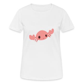 Krabbe - Frauen T-Shirt atmungsaktiv - Weiß - Vorne - AI Model Female 172 dark (172cm)