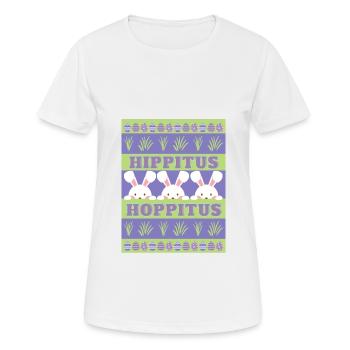 Pâques | Pull moche | Pull moche - T-shirt respirant Femme - blanc - Devant - AI Model Female 172 dark (172cm)