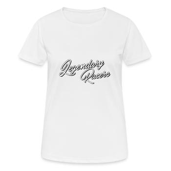 Coureurs légendaires - T-shirt respirant Femme - blanc - Devant - AI Model Female 172 dark (172cm)