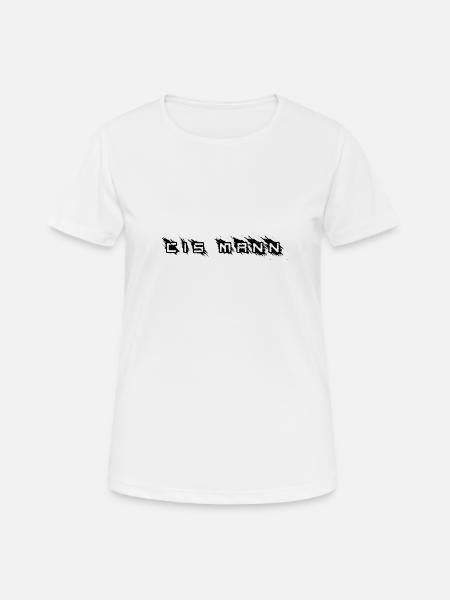 Cis Mann - Frauen T-Shirt atmungsaktiv - Weiß