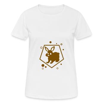 Rabbit - Rabbit - Nature - Women's Breathable T-Shirt - white - Front - AI Model Female 172 dark (172cm)