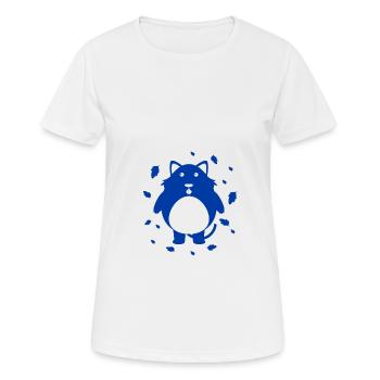 Waschbär - Zootier - Naturschutz - Frauen T-Shirt atmungsaktiv - Weiß - Vorne - AI Model Female 172 dark (172cm)