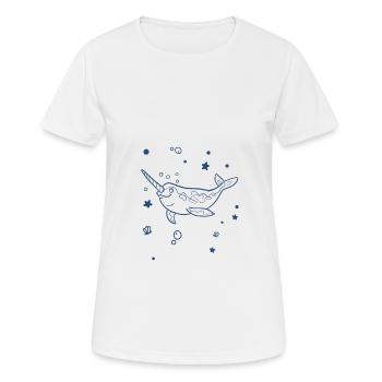 Whale - whale - Women's Breathable T-Shirt - white - Front - AI Model Female 172 dark (172cm)