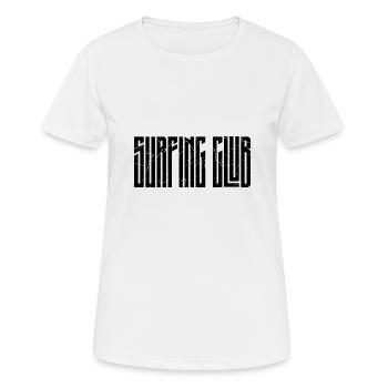 Surfing Club - Frauen T-Shirt atmungsaktiv - Weiß - Vorne - AI Model Female 172 dark (172cm)