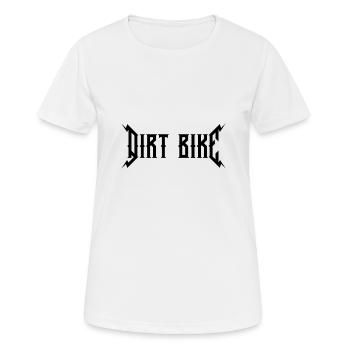 Dirt Bike - Women's Breathable T-Shirt - white - Front - AI Model Female 172 dark (172cm)