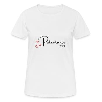 Patentante 2024 - Frauen T-Shirt atmungsaktiv - Weiß - Vorne - AI Model Female 172 dark (172cm)