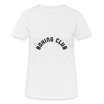 Boxing Club - Frauen T-Shirt atmungsaktiv - Weiß - Vorne - AI Model Female 172 dark (172cm)