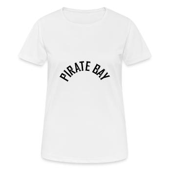 Baie des Pirates - T-shirt respirant Femme - blanc - Devant - AI Model Female 172 dark (172cm)