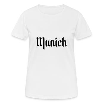 Munich - T-shirt respirant Femme - blanc - Devant - AI Model Female 172 dark (172cm)