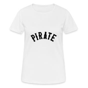 Pirate - T-shirt respirant Femme - blanc - Devant - AI Model Female 172 dark (172cm)