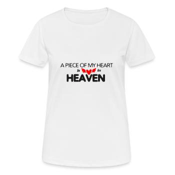 Mourning Saying Farewell Death Love Heart mourn God - Women's Breathable T-Shirt - white - Front - AI Model Female 172 dark (172cm)