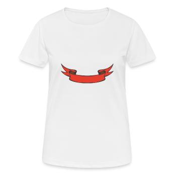 Bannière - T-shirt respirant Femme - blanc - Devant - AI Model Female 172 dark (172cm)