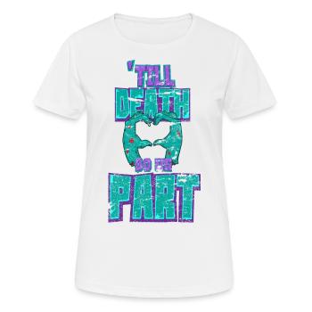Halloween zombie couple partner - Women's Breathable T-Shirt - white - Front - AI Model Female 172 dark (172cm)
