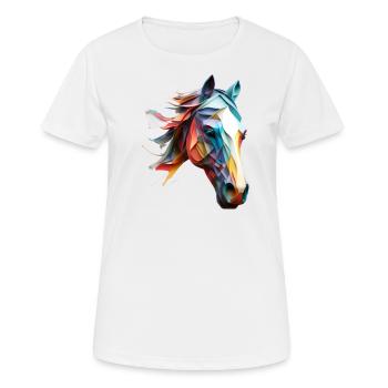 Un cadeau spécial pour les passionnés de chevaux - T-shirt respirant Femme - blanc - Devant - AI Model Female 172 dark (172cm)