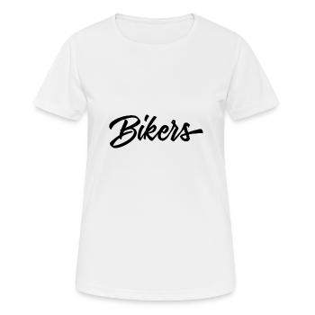 Bikers - Frauen T-Shirt atmungsaktiv - Weiß - Vorne - AI Model Female 172 dark (172cm)
