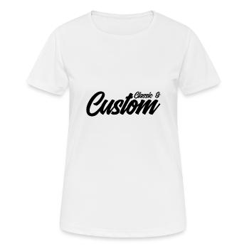 Classic and Custom - Women's Breathable T-Shirt - white - Front - AI Model Female 172 dark (172cm)
