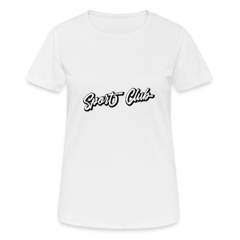 Sport Club - Frauen T-Shirt atmungsaktiv - Weiß - Vorne - AI Model Female 172 dark (172cm)