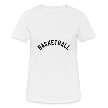 Basket-ball - T-shirt respirant Femme - blanc - Devant - AI Model Female 172 dark (172cm)