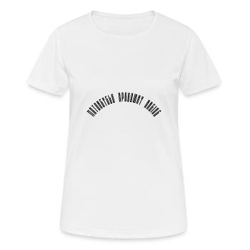 Courses de motos - T-shirt respirant Femme - blanc - Devant - AI Model Female 172 dark (172cm)