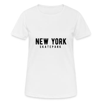 New York Skate Park - T-shirt respirant Femme - blanc - Devant - AI Model Female 172 dark (172cm)