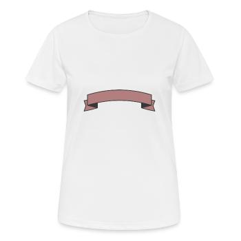 Bannière - T-shirt respirant Femme - blanc - Devant - AI Model Female 172 dark (172cm)