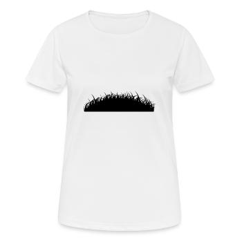 Grass hill - Women's Breathable T-Shirt - white - Front - AI Model Female 172 dark (172cm)