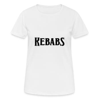 Brochettes - T-shirt respirant Femme - blanc - Devant - AI Model Female 172 dark (172cm)