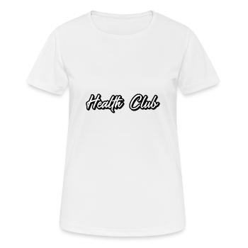 Health Club - Frauen T-Shirt atmungsaktiv - Weiß - Vorne - AI Model Female 172 dark (172cm)