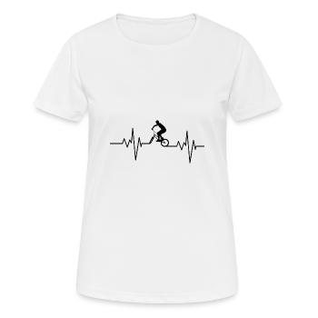 Biker BMX Pulse - T-shirt respirant Femme - blanc - Devant - AI Model Female 172 dark (172cm)