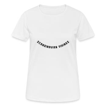 Vikings scandinaves - T-shirt respirant Femme - blanc - Devant - AI Model Female 172 dark (172cm)
