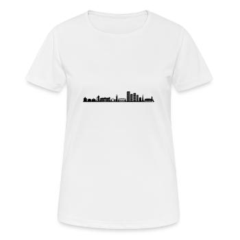 Skyline - Mülheim Ruhr - Frauen T-Shirt atmungsaktiv - Weiß - Vorne - AI Model Female 172 dark (172cm)