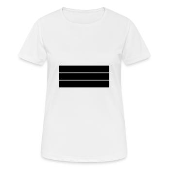 schlichtes Geometriemotiv - Frauen T-Shirt atmungsaktiv - Weiß - Vorne - AI Model Female 172 dark (172cm)