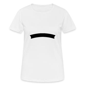 Bannière - T-shirt respirant Femme - blanc - Devant - AI Model Female 172 dark (172cm)