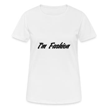 Je suis mode - T-shirt respirant Femme - blanc - Devant - AI Model Female 172 dark (172cm)