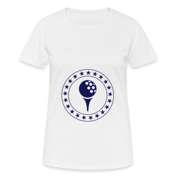 Golf - Golfeur - Golfeuse - T-shirt respirant Femme - blanc - Devant - AI Model Female 172 dark (172cm)