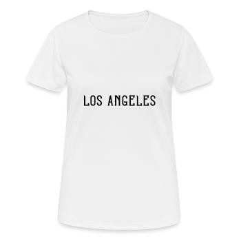Los Angeles - Frauen T-Shirt atmungsaktiv - Weiß - Vorne - AI Model Female 172 dark (172cm)