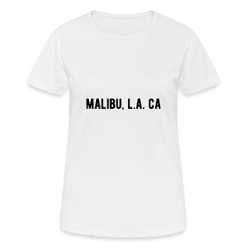 Malibu LA CA - T-shirt respirant Femme - blanc - Devant - AI Model Female 172 dark (172cm)