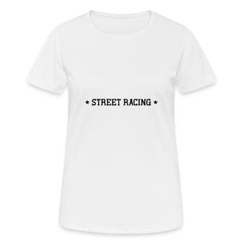 Street Racing - Women's Breathable T-Shirt - white - Front - AI Model Female 172 dark (172cm)