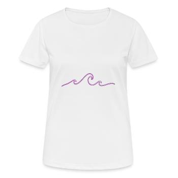 Waves - Women's Breathable T-Shirt - white - Front - AI Model Female 172 dark (172cm)