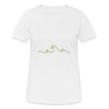 Vagues - T-shirt respirant Femme - blanc - Devant - AI Model Female 172 dark (172cm)