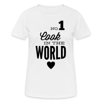 Meilleur Chef du monde - T-shirt respirant Femme - blanc - Devant - AI Model Female 172 dark (172cm)
