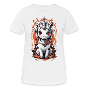 Licorne vampire fantomatique - Halloween Design - T-shirt respirant Femme - blanc - Devant - AI Model Female 172 dark (172cm)