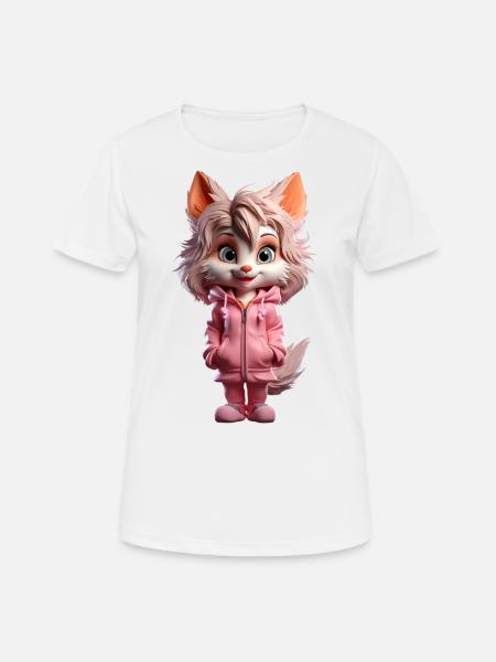 Sabrina la louve - T-shirt respirant Femme - blanc